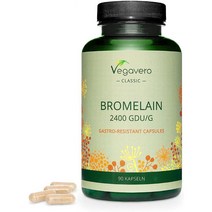 독일직구 Bromelain 500mg Vegavero 화씨 2400.I.P 캡슐 90개 단백질 분해 효소 첨가물 없음 100% 네츄럴 비건, 수량, 상세참조