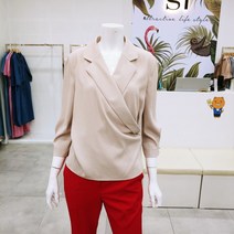 SI 카라 7부 소매 블라우스(카라 7부 소매 블라우스(ICSCBAD2442))