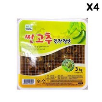 업소용 식자재 재료 늘푸른 썬고추간장절임 3kg X4, 1
