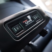 갓카 르노 더뉴 QM6 아크릴 2열 열선 버튼 커버 암레스트 인테리어 로고 몰딩 튜닝용품, QM6-실버