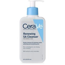 BHA Exfoliant for Face Renewing Salicylic Acid Cleanser 살리실산 페이스 클렌져 8oz(237ml) CeraVe 세라비, 1개, 237ml