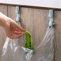 싱크대하부장걸이 싱크대 행주 걸이 음식물쓰레기봉투, 1개, 블루