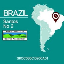 브라질 산토스NO2 1kg(SROC060CI0500A02)원두커피 TOB.세일즈카페, 분쇄선택／아주굵게분쇄／프렌치프레스(F)