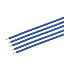 10PCS 주석 도금 Breadboard PCB 솔더 케이블 24AWG 10CM 플라이 점퍼 와이어 케이블 주석 도체 와이어 100, 05 파란