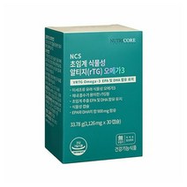 뉴트리코어오메가3 식물성 알티지 오메가3 1126mg x 30캡슐 알지티 오매가3 오메가스리, 1개