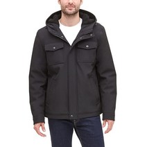 다커스 남성 빅 톨 북극 천 셰르파 스톰 재킷 헤더 그레이 소프트 쉘, XX-Large Tall, Black Soft Shell