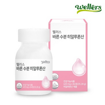 웰러스 바른 수분 히알루론산 420MG X 84정 X 2병 콜라겐 피쉬콜라겐 치커리
