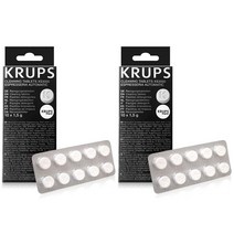 독일 크룹스 테팔 커피머신 청소 세척 클리닝 타블렛 10정 2팩 Krups XS3000