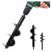 땅파기 전동 드릴 비트 농사 구굴기 굴착기 원예공구 육각 샤프트 천공기 나선형 굴착기날, 지름 8cm*길이 60cm