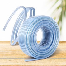 편사호스 투명호수 물호스연결 pvc 고무 연질 농업용, 10x90