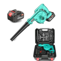 충전식 송풍기 무선 배풍기 소형 컴퓨터 청소 고출력 산업용 낙엽 블로워 에어 브로워 제설기, 49800H 배터리 2개 먼지제거 세트