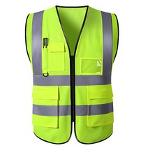 형광조끼 안전조끼 작업 야광조끼 신호수, 포켓형 XL