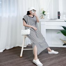 브이와이 VY 여자 이지 SS 임부 슬리브리스 롱원피스