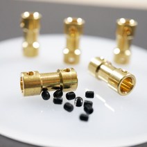 소형 구리 모터 커플러 황동 커플링 6x6 직결형 연결 3D프린터, 직결형 구리 커플러, 6mm x 6mm, 직결형구리커플러/6mmx6mm