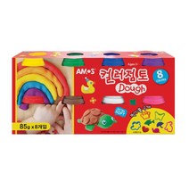 아모스 5000 컬러점토 8색, 혼합색상, 70g