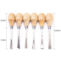 페일끌 목공 끌 카빙나이프 평끌 원형끌 목공용칼 공예용 DIY 도구 공예 조각기, Straight semicircle