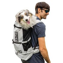 K9 Knavigate 애견 스포츠 캐리어 배낭 전면 조절 가능 수의사 승인, 루나 그레이
