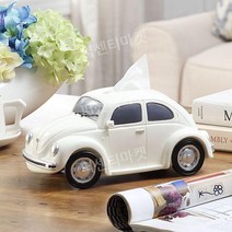 자동차 모형 티슈 박스 케이스 북유럽 휴지케이스 티슈박스 각티슈 소품 인테리어 피규어 냅킨, 딱정벌레 쌀 화이트 티슈 박스