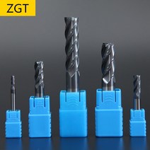 zgt endmills 합금 카바이드 텅스텐 스틸 밀링 커터 엔드 밀 hrc50 4 플루트 4mm 6mm 8mm 10mm 12mm 금속 커터 밀링 도구, 16x16Dx100L