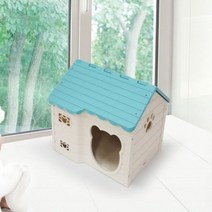 [오너클랜] 반려동물 고양이 강아지 플라스틱 하우스 집 민트, 상세 설명 참조
