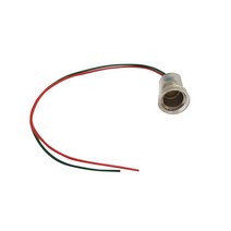 일렉킹 LED꼬마전구 6.3V12V24V 파이롯트램프 E10 9S 과학교구 교재용 소켓(낱개1개), E10 소켓 전선타입 20cm(낱개1개)