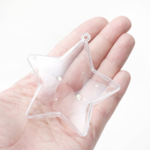 투명공 플라스틱 투명캡슐 아크릴볼, 1, 03 투명공 별  8cm 5set