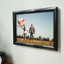 벽고정용 프레임 개폐식 스냅액자 벽걸이사진액자 블랙액자, 은색-A4