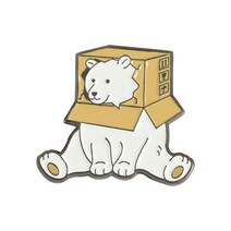새끼 고양이 북극곰 금속 에나멜 브로치는 세트에 들어있어 만화 귀여운 쓰레기는 작은 동물 배지 옷 핀을 견딜 수 있습니다, 스타일 - 4