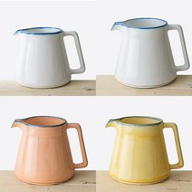 전자렌지 사용 팔레트 밀크저그 커피 저그 스팀피쳐 도자기 소스기 3color, 핑크, 1호