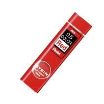 아이도매/펜텔 아인 슈타인 컬러샤프심 0.5 레드 C275-RD