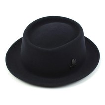 [천삼백케이] [유니버셜 케미스트리] Very Short Wool Navy Fedora 울페도라