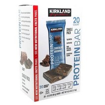 Kirkland Signature 초콜렛 브라우니 고단백질 프로틴 바 60g 20팩