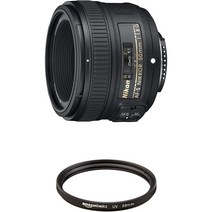 니콘 단초점 렌즈 AF-S NIKKOR 50mm f1.8G는 풀 사이즈 AF-S 50 1.8G, 일반판 + 아마존 필터 세트