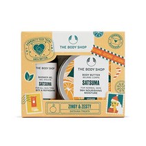 더바디샵 Soothe & Smooth 아몬드 Milk Treats 선물 세트 – 수분 모이스처라이징 Vegan 스킨케어 Dry Sensitive 스킨 2 Items, Satsuma