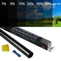 블랙 자동차 윈도우 필름 프라이버시 자외선 차단 호일 스티커 50*300cm 1/5/15/25/35/50%, 1 Percent