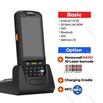 4G 안드로이드 PDA POS 휴대용 단말기 재고 기계 Honeywell 1D QR 바코드 리더 스캐너 WiFi BT 모바일 NF, 17 1D Honey NFC Cradle_01 미국