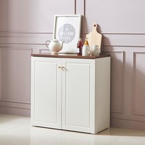 [5천원 즉시할인]장인가구 다이닝 800 주방수납장(도어형), 그레이