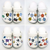 [스틱스] 자동차 엠블럼 유럽축구 NFL팀 장식 파츠 악세사리 실내화 신발꾸미기 데코덴