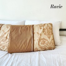 하비 천연라텍스 굴곡형 대형 경추베개크러쉬, 골드 베이지