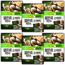 풀무원 얇은피 만두 고기 6봉 육즙 듬뿍 만두 찐만두 군만두 대용량 냉동 부추 만두 택배, 풀무원 얇은피 고기만두 400g x 6봉