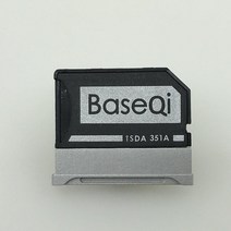 컨피마켓 BASEQI 마이크로소프트 서피스 북 북 2 3 13.5인치 (모델-350A) 용 알루미늄 MicroSD 어댑터, Surface Book 2 3 15 (model-