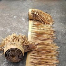 인조볏짚 미니컨테이너 펜스가림막 처마 인조지푸라기 인조볏집 옥상썬룸 지붕기와 0.5x1m, F-304 난연성 검은갈색