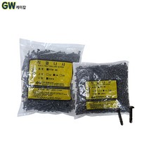 명화금속 직결나사 직결피스 흑색 500개입, P/W #8 20mm 흑색 1봉 500개입