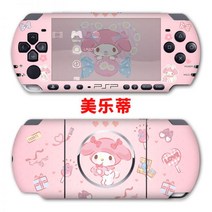 「아이디어 」PSP3000 PSP2000 스티커1000쿠로미 필름바디 스크럽 보호필름 부착기 컬러 필름 게임 캐릭터, PSP3000 멜로티 스티커