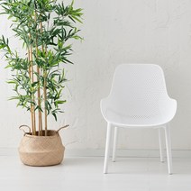 하늘창 코나 라운지체어 플라스틱체어 카페의자 테라스 야외의자 타공 펜션, 코나라운지체어-화이트