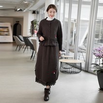 모슬린 면누빔생활한복자켓치마세트 KD112071 마담 미시옷 중년여성의류 빅사이즈 50대 60대여성옷