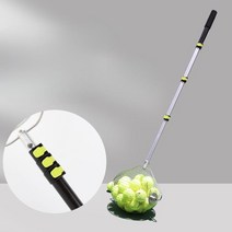 테니스 공피커 리턴 실내 스틱 연습기 볼머신 스윙 기계 그물 네트 리바운드, Odier 핸드 푸시 롤러 볼 피커 용량 50