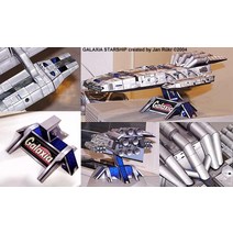 페이퍼크래프트 배 스타 선박 갤럭시 3D 종이 모델 Diy