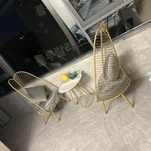 빈티지철제의자 카페의자 테이블의자 야외의자 철재의자 접이식철제의자 철제스툴, 테이블1개와의자2개(5호컬러