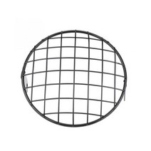 호환 할리데이비슨 유니버설 트라이엄프 혼다 헤드램프 메쉬 그릴 전조등 7inc 금속 레트로 오토바이 헤드라이트 프로텍터 커버, 체크 무늬